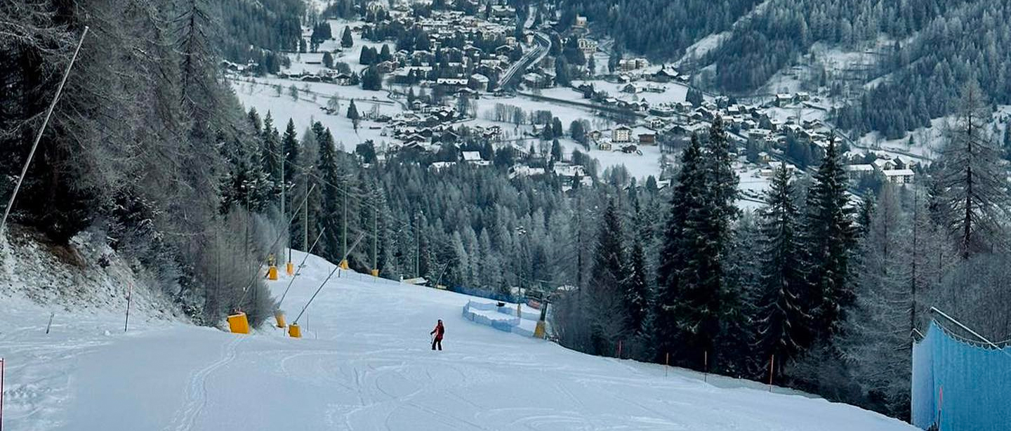 pista da sci a Gressoney sant jean